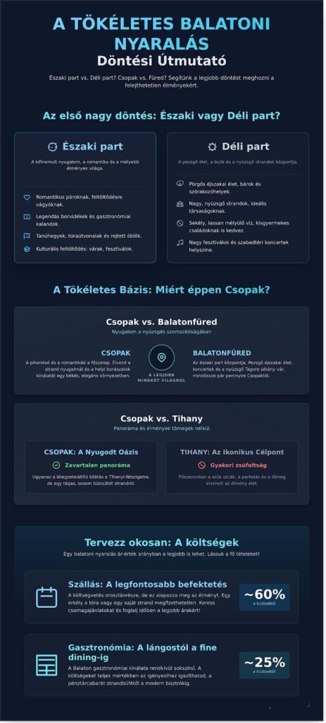 A tökéletes balatoni nyaralás: Útmutató a helyszín és szállás kiválasztásához
